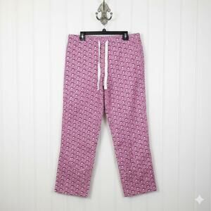 Vineyard Vines | Pink Reindeer Whale Christmas Flannel Lounge Pants | Medium